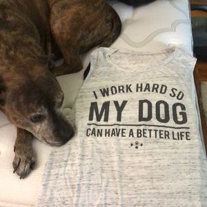 Doggy weightlifting tank top M